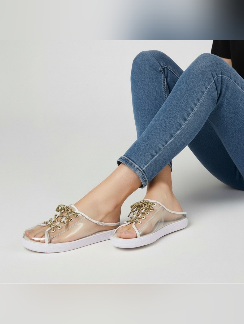 Kate Spade x Keds Kickstart Transparent Jelly Mules